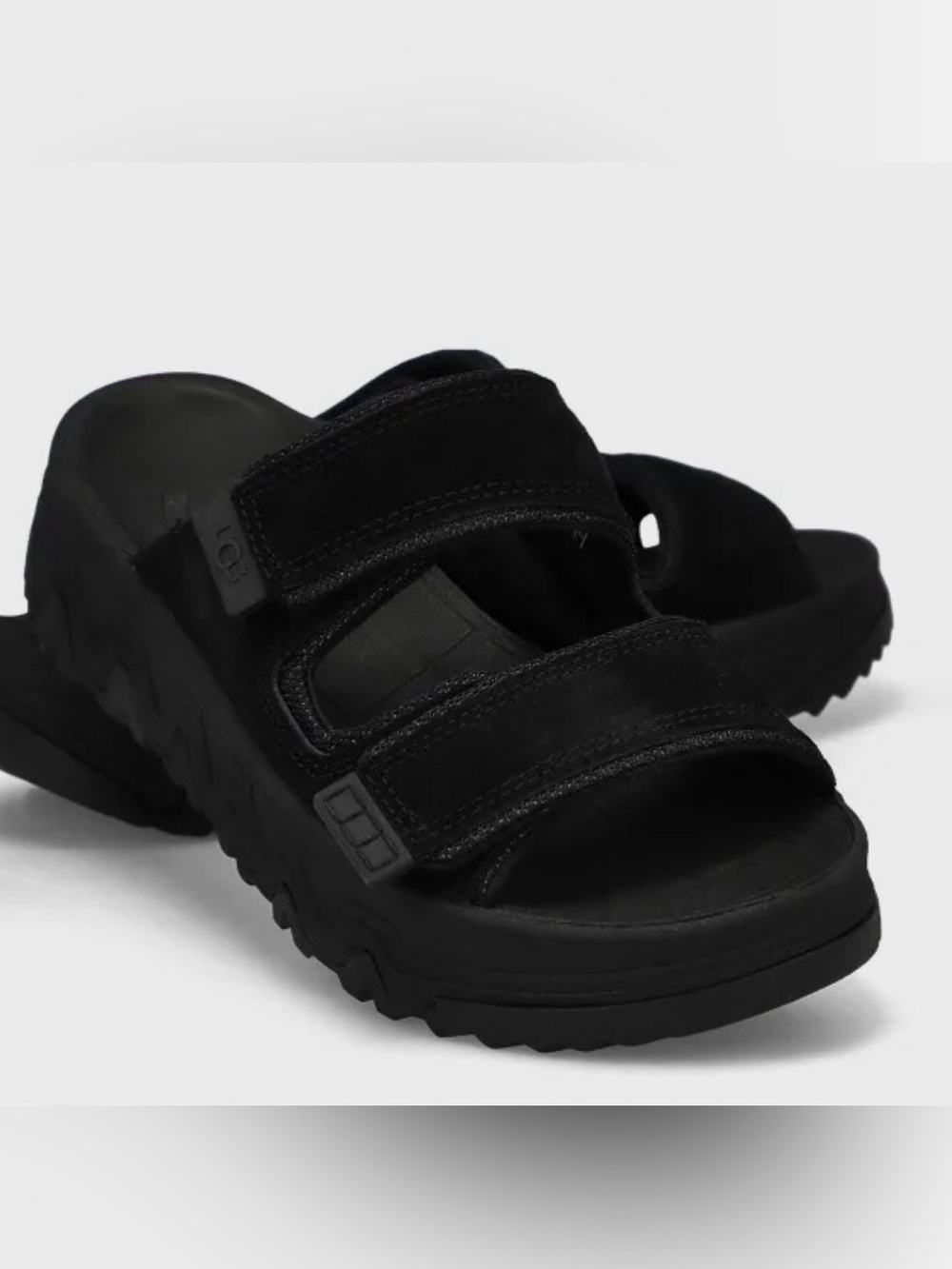 UGG CapTrail Strap Slide Sandals Black Size 9 NIB